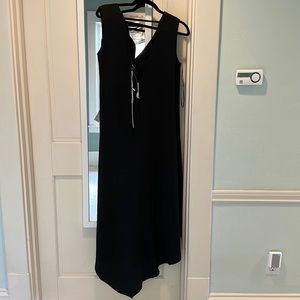 Adeline Rae black high low dress, size small